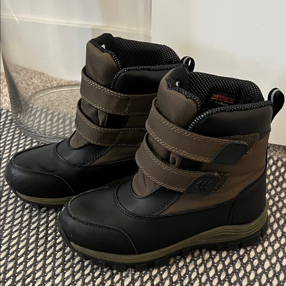Target Black and Brown Kids Snow Boots